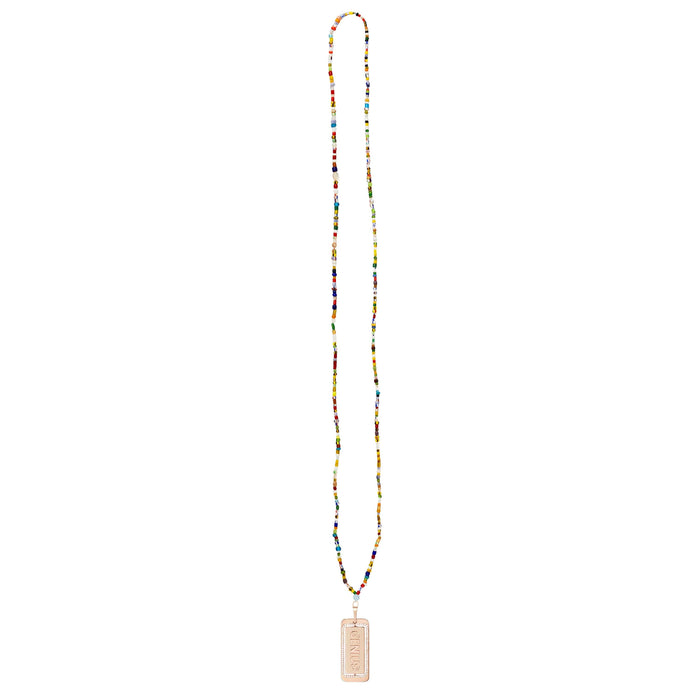 Diane Kordas Rainbow Genius/Mad I.D Tag Necklace