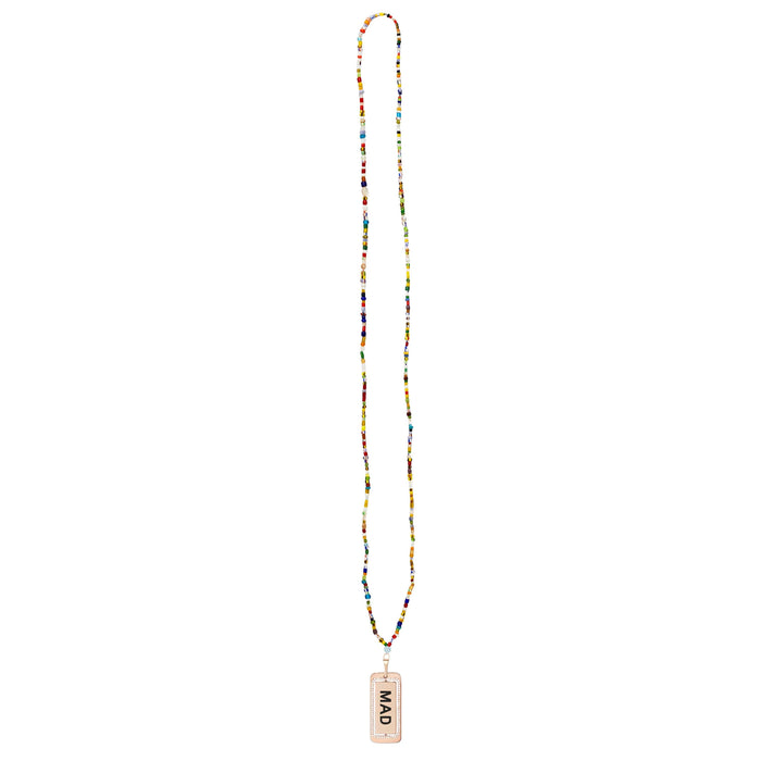 Diane Kordas Rainbow Genius/Mad I.D Tag Necklace