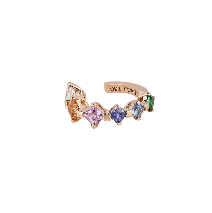 Diane Kordas Rainbow Round Ear Cuff