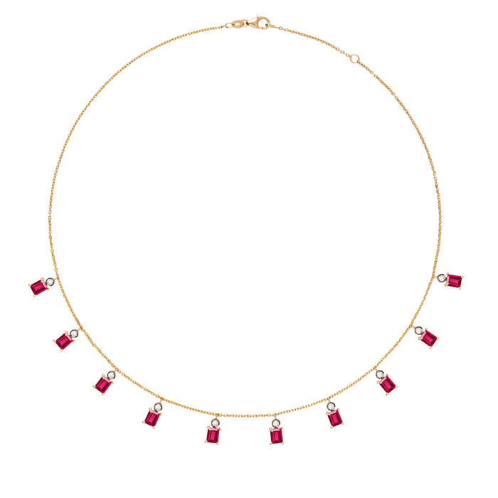 diane kordas Rhodolite Charm Necklace
