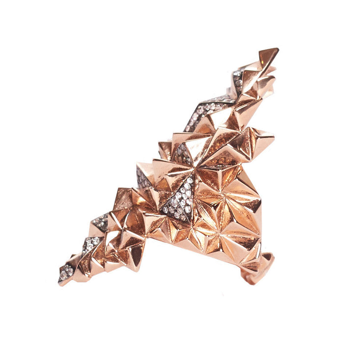 Diane Kordas Rose Gold Eclipse Ring