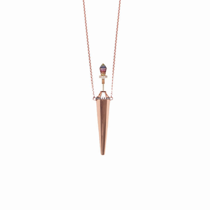 Diane Kordas Simple Amulette With Rainbow Lid