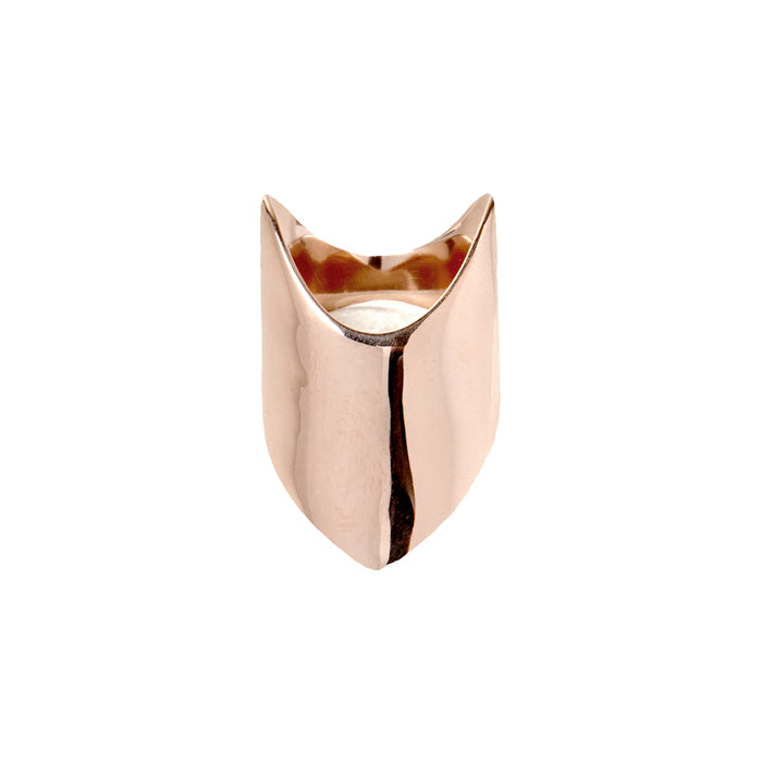 diane kordas Single Small Rose Gold Armour Ring