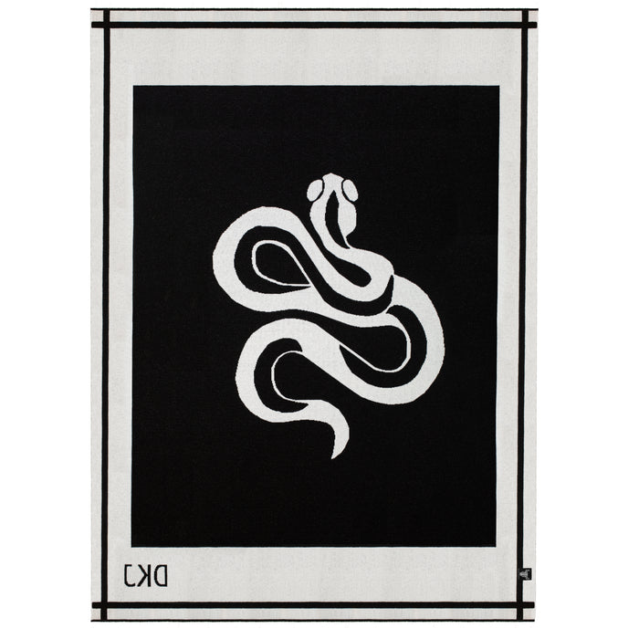 Diane Kordas Snake Blanket In Ivory
