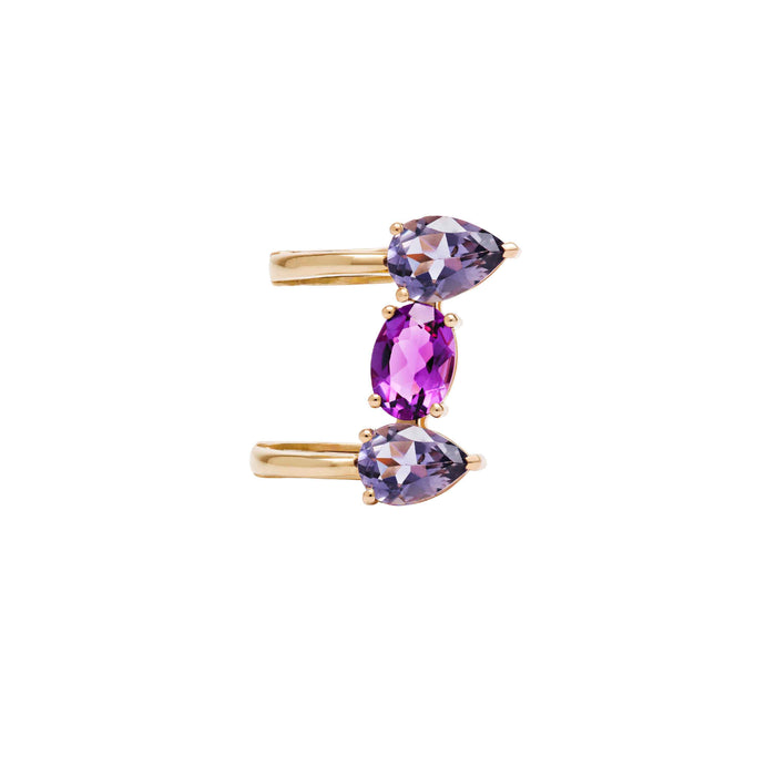 Diane Kordas Tanzanite And Amethyst Ear Cuff