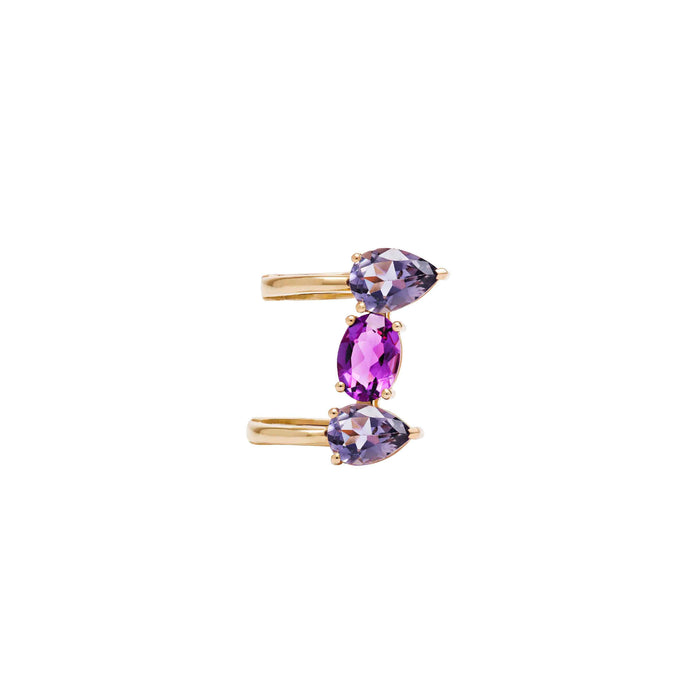 diane kordas Tanzanite And Amethyst Ear Cuff