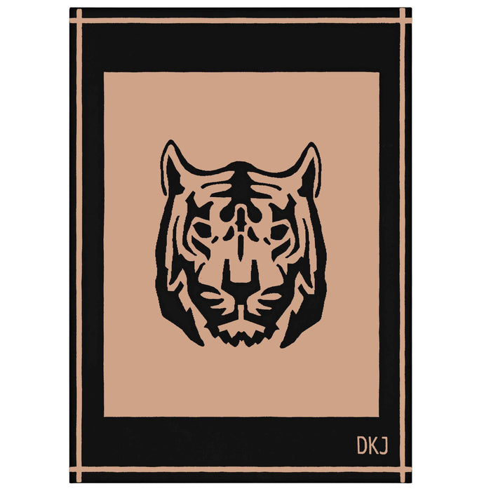 diane kordas Tiger Blanket in Camel