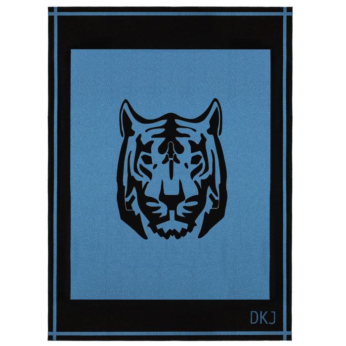 diane kordas Tiger Blanket in Denim