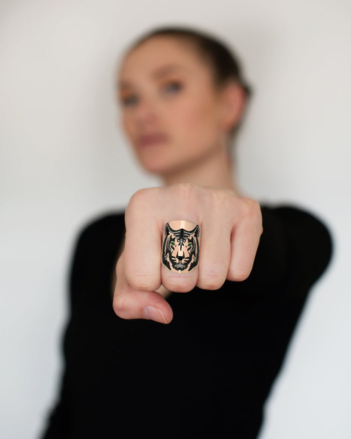 Diane Kordas Tiger Ring