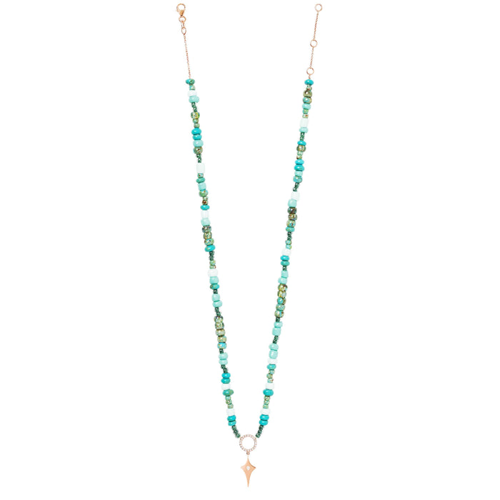 Diane Kordas Turquoise Beaded Necklace