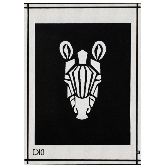 Diane Kordas Zebra Blanket In Ivory