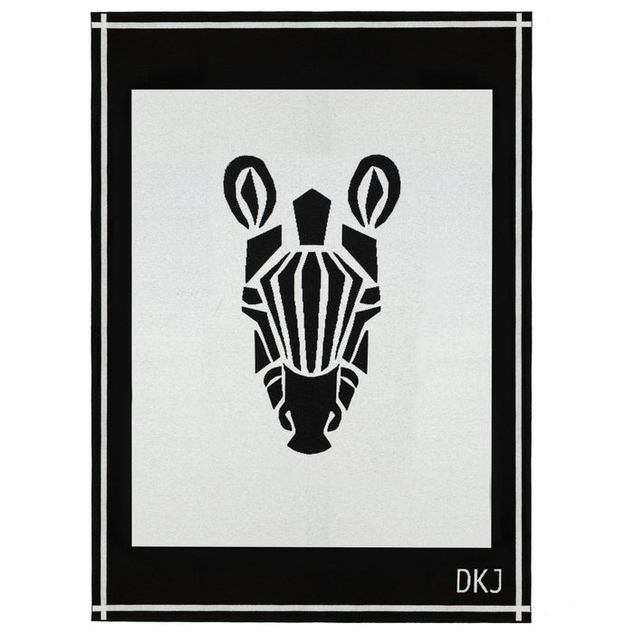 diane kordas Zebra Blanket in Ivory