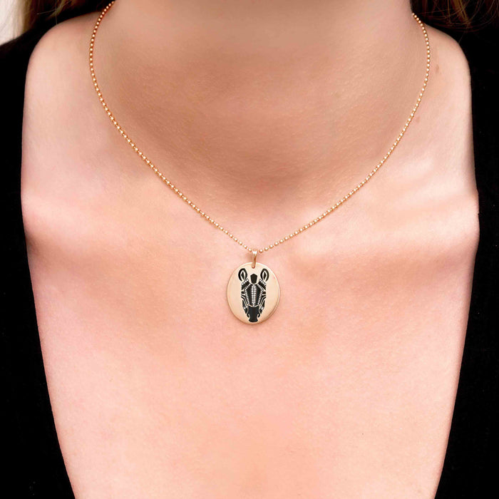Diane Kordas Zebra Pendant