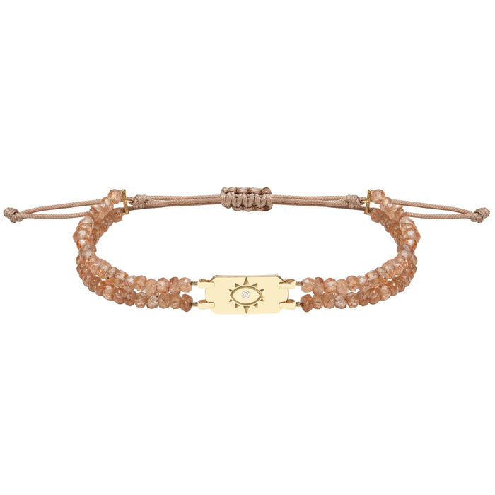 diane kordas Zircon Apricot Double Strand Bracelet
