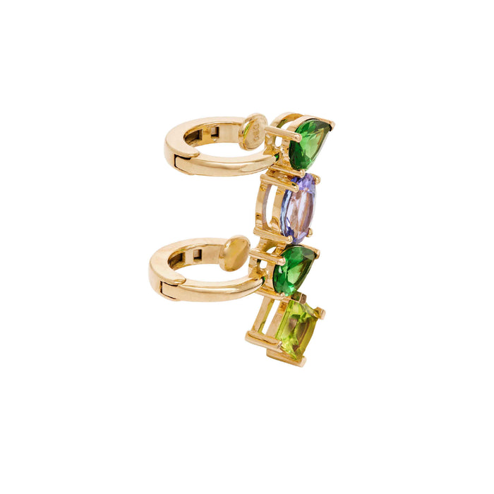 Diane Kordas Tanzanite Tsavorite And Peridot Ear Cuff