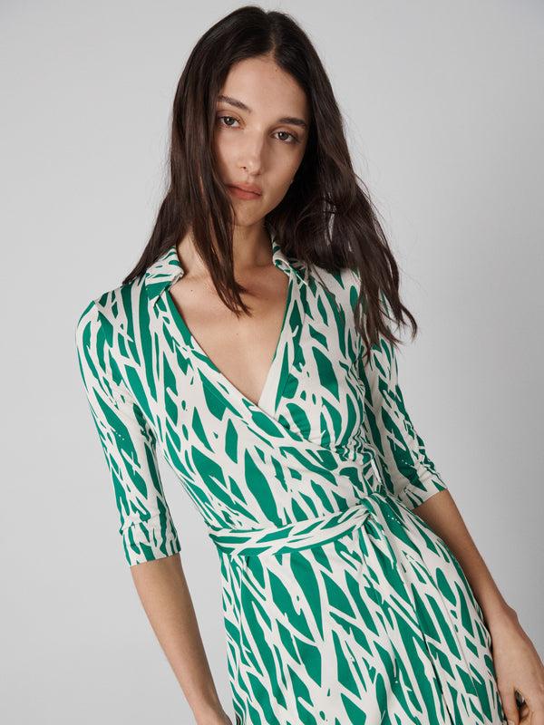 Diane Von Furstenberg Abigail Silk Jersey Maxi Wrap Dress D999ATWGRNSLJY