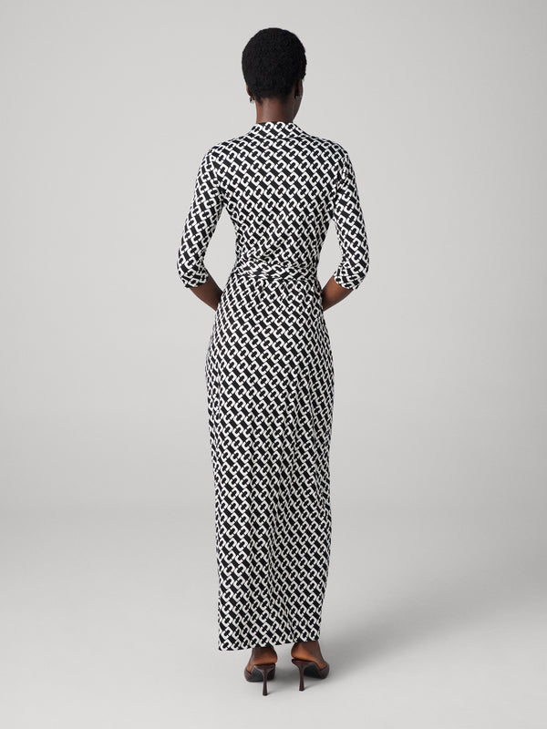 Diane Von Furstenberg Abigail Silk Jersey Maxi Wrap Dress DVFMR41E00