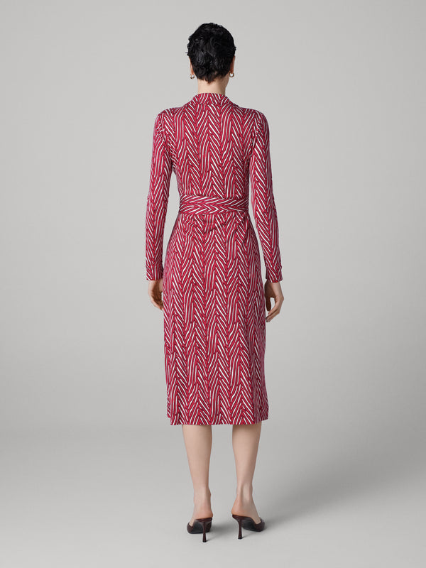 Diane Von Furstenberg Abigail Silk Jersey Midi Wrap Dress D999BPTMBPSIJY