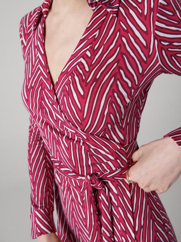 Diane Von Furstenberg Abigail Silk Jersey Midi Wrap Dress D999BPTMBPSIJY