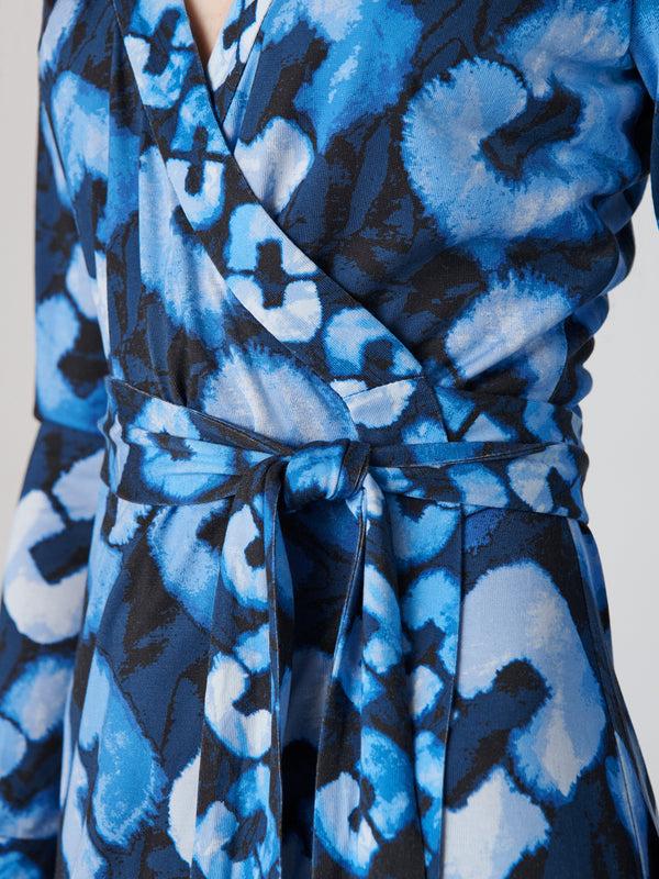 Diane Von Furstenberg Abigail Silk Jersey Midi Wrap Dress D999BSLMSSSLJY