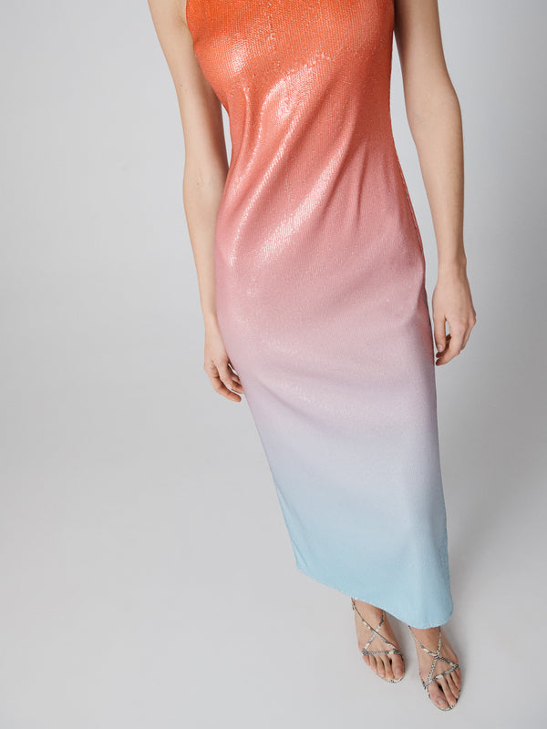 Diane Von Furstenberg Alessa Ombre Dress D093ACROMBSEQN