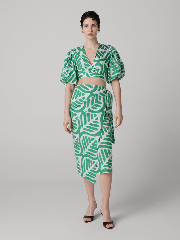 diane von furstenberg Alessia Wrap Skirt S031ADPIGNSCNP