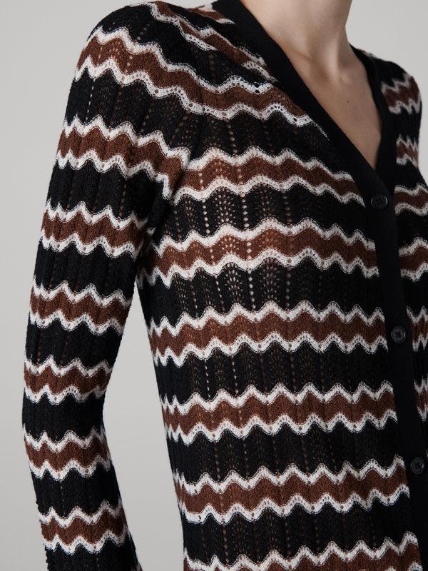 Diane Von Furstenberg Alice Long Knit Cardigan K001ABLCGMEFMW