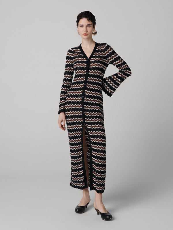 Diane Von Furstenberg Alice Long Knit Cardigan K001ABLCGMEFMW