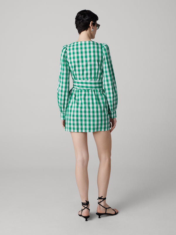 Diane Von Furstenberg Amira Cotton Wrap Dress D168AIGWHTGING