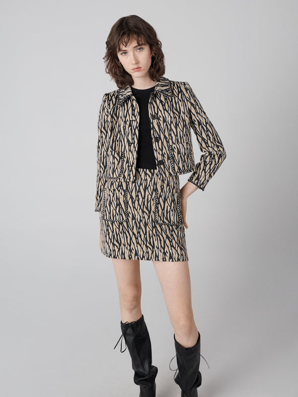 Diane Von Furstenberg Annalise Jacket J011ASTSWSKJAQ