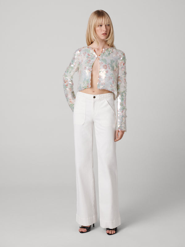 diane von furstenberg Arlene Sequin Cardigan J033EMBSMIVGGT