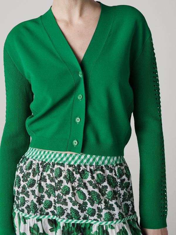 Diane Von Furstenberg Ashley Cardigan K006AINGRNVIPL