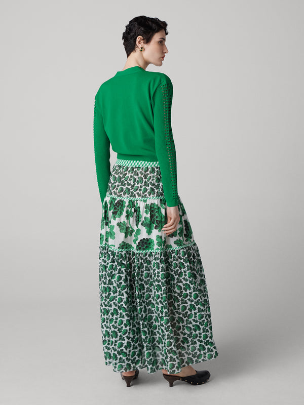 Diane Von Furstenberg Ashley Cardigan K006AINGRNVIPL