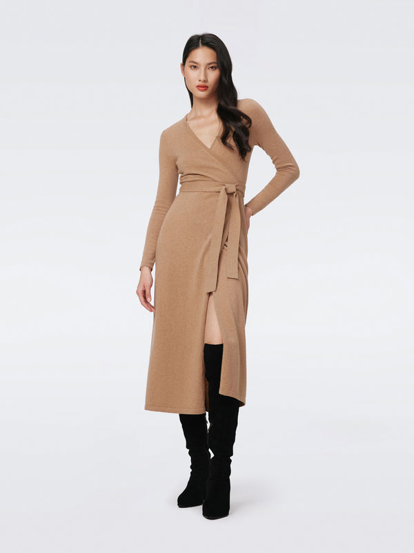 diane von furstenberg Astrid Wool-Cashmere Wrap Dress DVFMR43E00