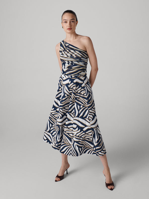 Diane Von Furstenberg Athena One Shoulder Top T021BSSCNYMESH