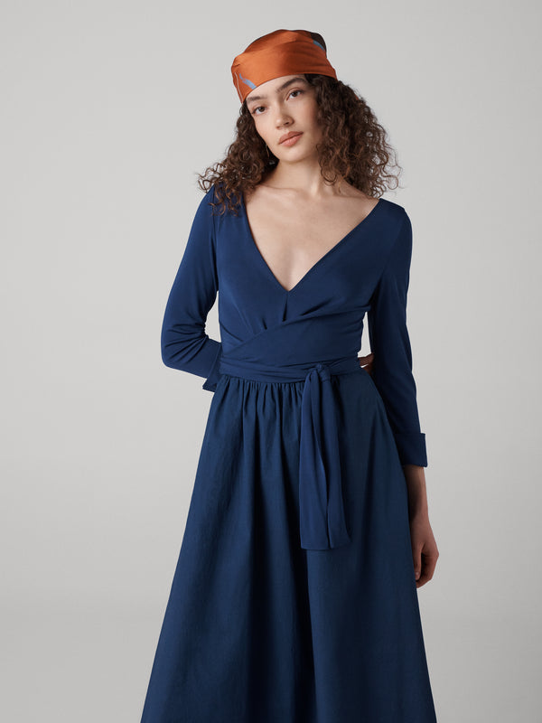 Diane Von Furstenberg Ballerina Dress D044BCNAVYMJCP