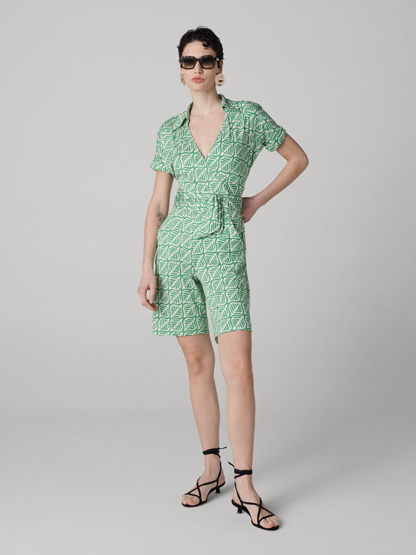 diane von furstenberg Cheryl Silk Jersey Jumpsuit U024SDPMGNSIJY