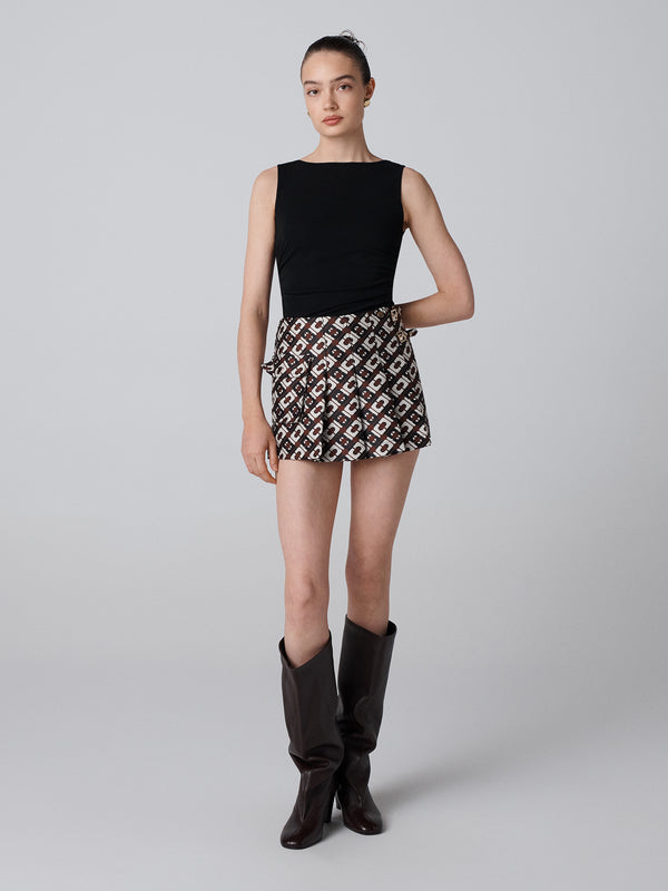 diane von furstenberg Claudina Skort P014ACLMBNSPJQ