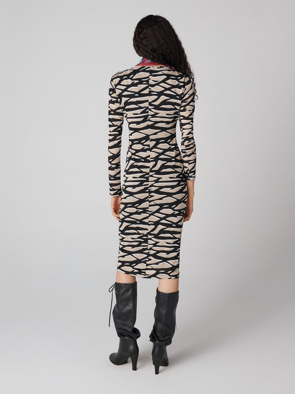 Diane Von Furstenberg Darrius Long Sleeve Dress D030BSTMHZTIJY