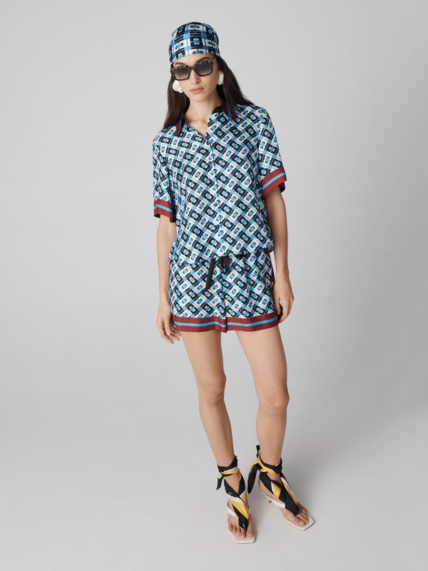 Diane Von Furstenberg Delfine Shorts P018ACLMSBSKTL