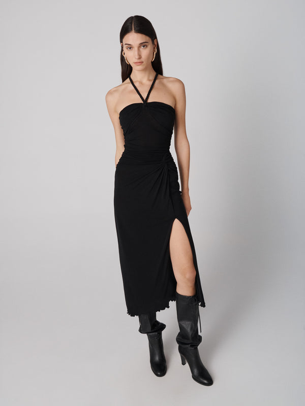 diane von furstenberg Aria Dress D035ABLACKMESH