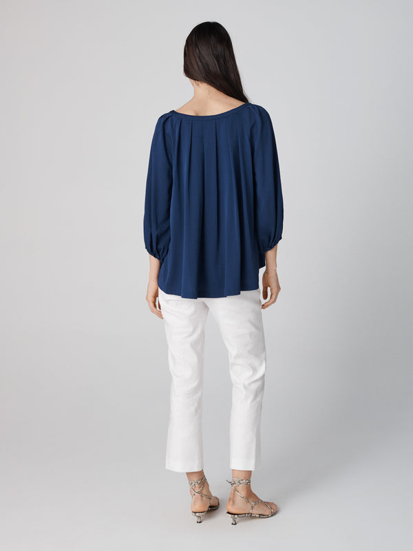 Diane Von Furstenberg Eden Top T016BCNAVYSCDC