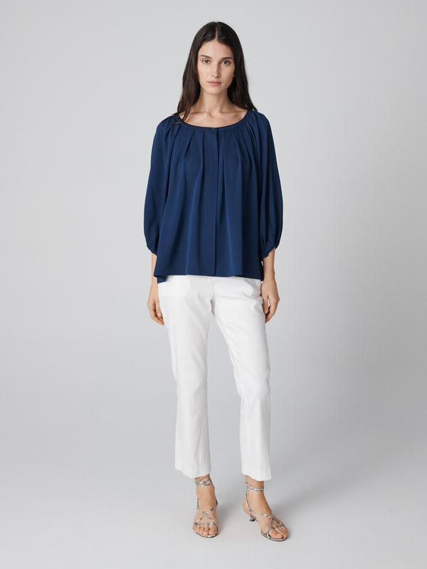 Diane Von Furstenberg Eden Top T016BCNAVYSCDC