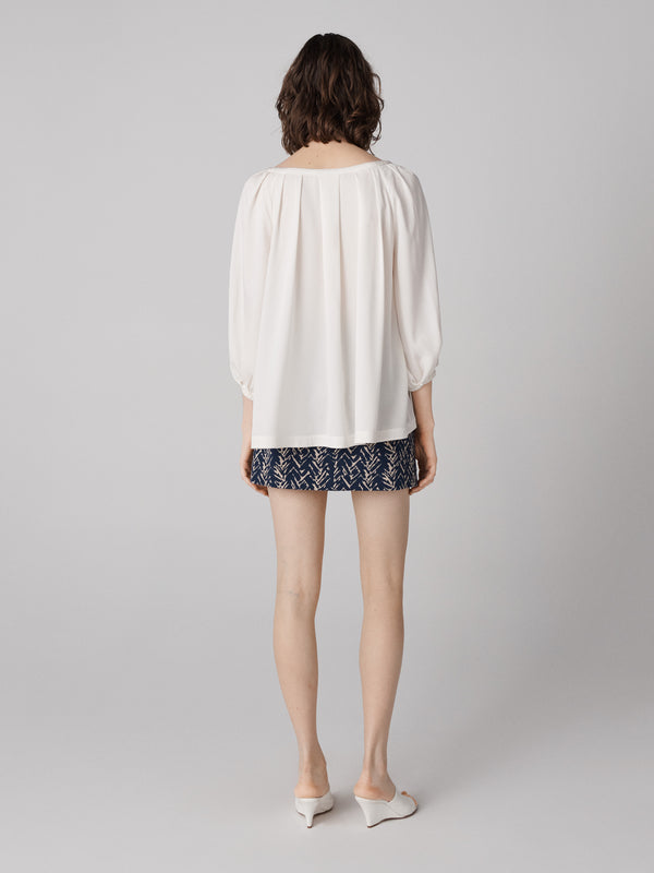 Diane Von Furstenberg Eden Top T016BIVORYSCDC