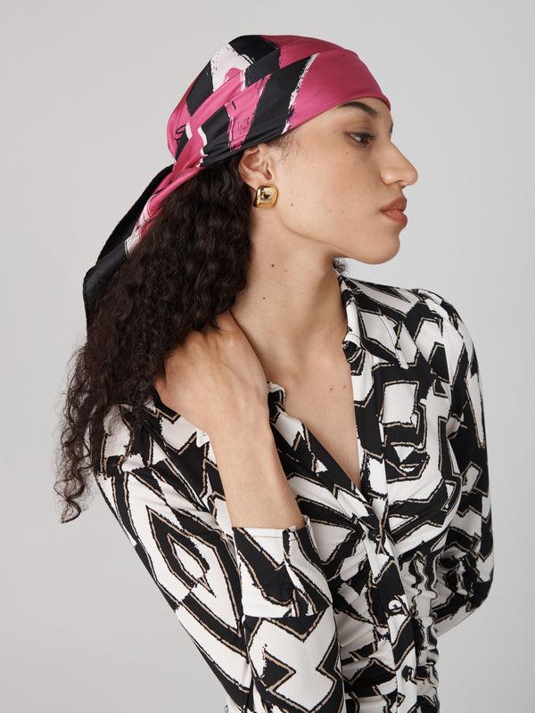 diane von furstenberg Flag Scarf F001ALOVEPSKTL