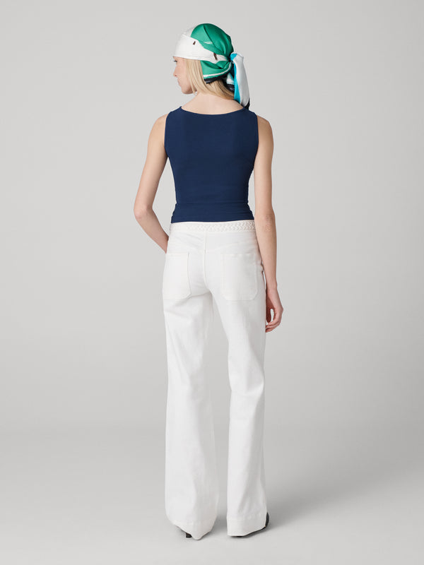 Diane Von Furstenberg Gia Jeans P021BWHITEWDNM