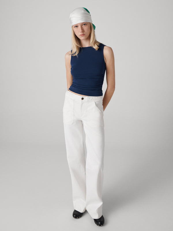 Diane Von Furstenberg Gia Jeans P021BWHITEWDNM