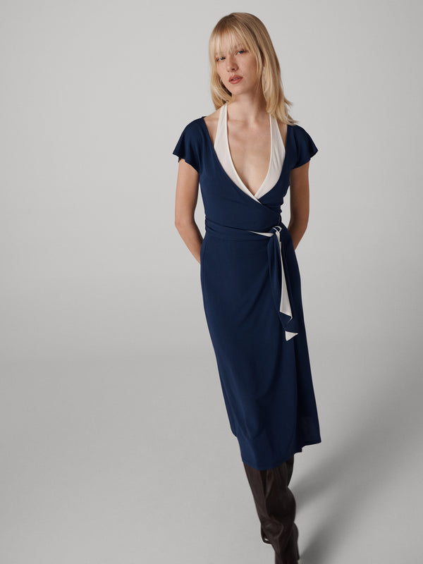 Diane Von Furstenberg Kelly Dress D161ACNAVYMTJY