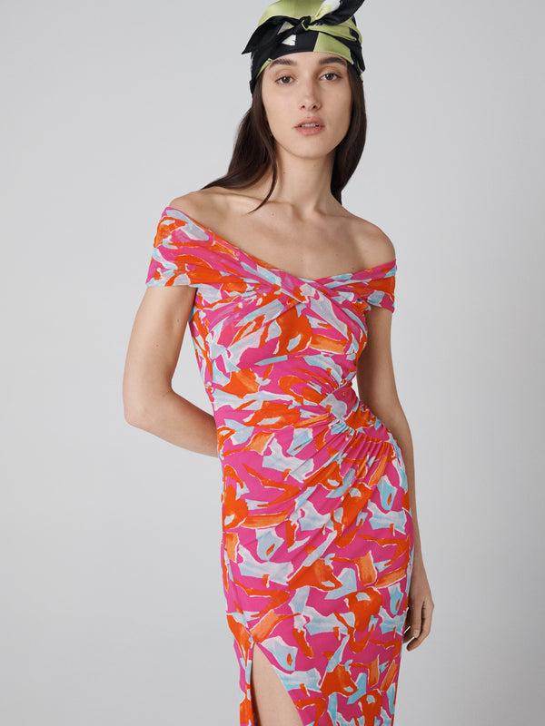 Diane Von Furstenberg Lovinia Dress D872AICSPKMESH