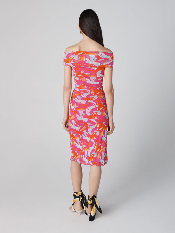Diane Von Furstenberg Lovinia Dress D872AICSPKMESH